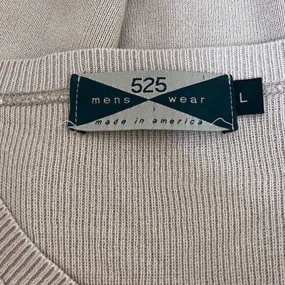 525 America Men's Tan V-Neck Pullover Sweater Size L. NWOT - Picture 5 of 6